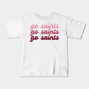 Go Saints Gradient - Aquinas College Kids T-Shirt